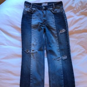 Free people two tone jeans